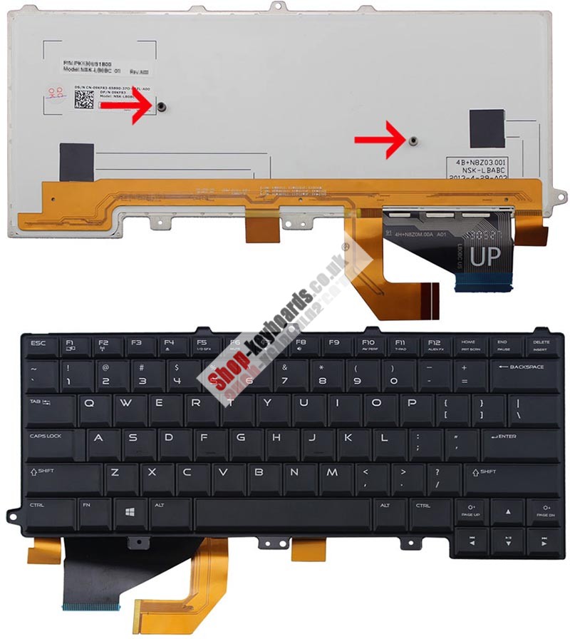 keyboard layout dell